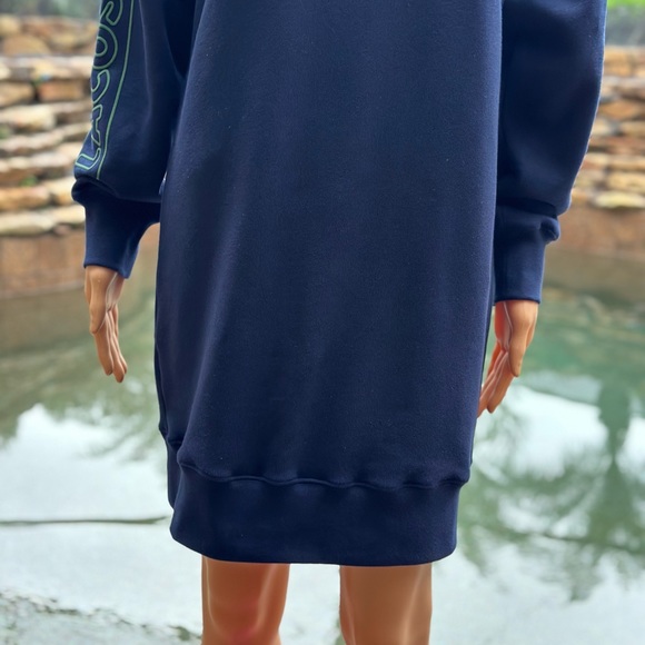 LACOSTE OVERSIZED ZIP NECK POLO DRESS EF9344 NAVY - Picture 7 of 11